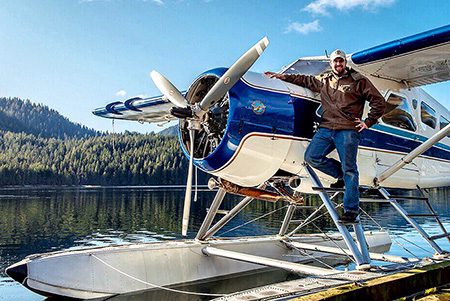 The most popular plane in Alaska, the DeHavilland Beaver.