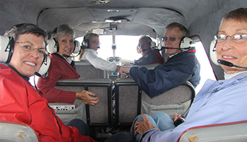 Island Wings flightseeing clients on a Misty Fiords tours.